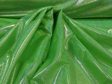 Iridescent Foil Fabric Neon Green