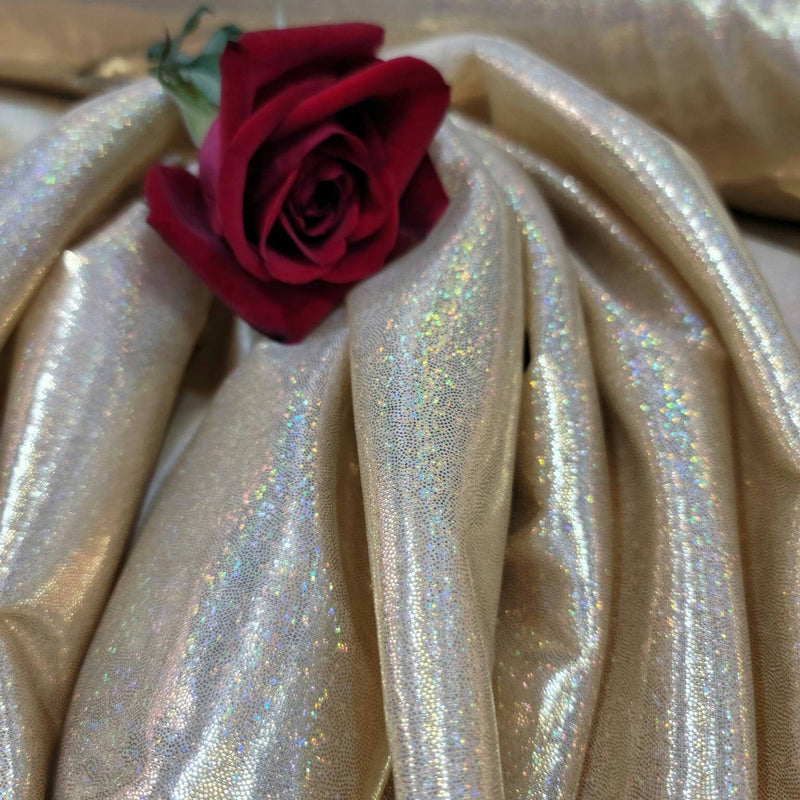 Iridescent Shimmer Fabric Gold