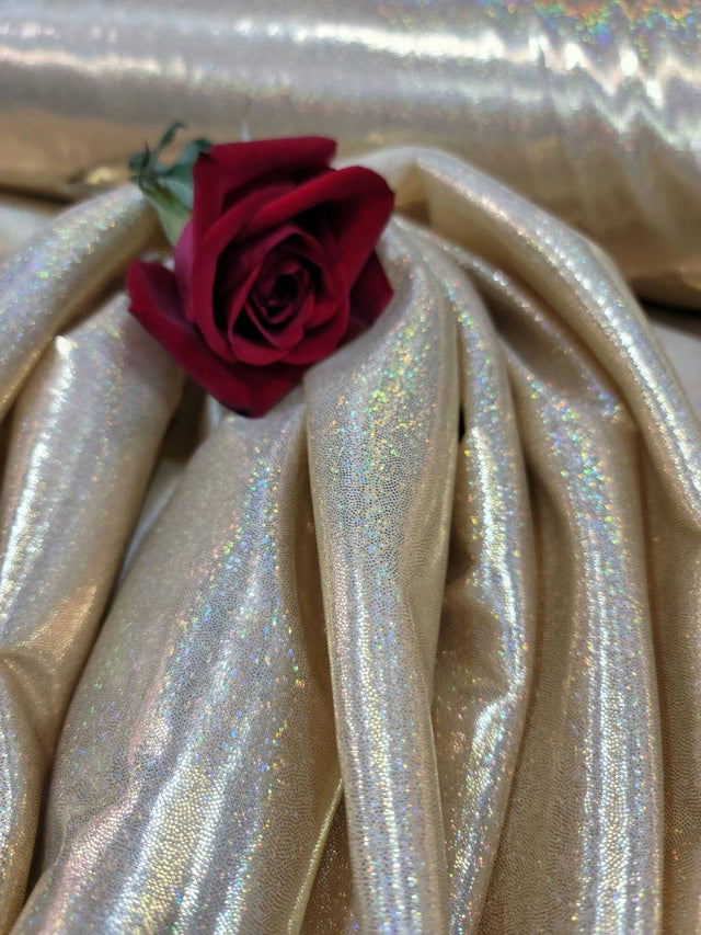 Iridescent Shimmer Fabric Gold