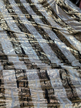 Gold Sparkly Metallic Stretch Spandex Fabric