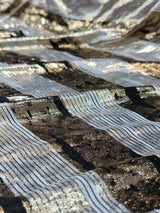 Gold Sparkly Metallic Stretch Spandex Fabric