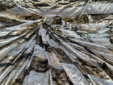 Gold Sparkly Metallic Stretch Spandex Fabric