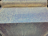 Sequin Iridescent Stretch Mesh Light Yellow