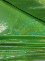 Iridescent Foil Fabric Neon Green