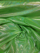 Iridescent Foil Fabric Neon Green