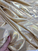 Iridescent Shimmer Fabric Gold