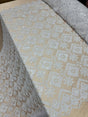 Embroidered Guipure Lace Clear Sequin White