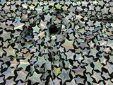 Sequin Embroidered Stretch Velvet Black