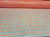 Sequin Lace Neon Iridescent Orange