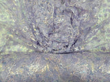 3D Floral Lace Embroidery Lavender Sequin Fabric