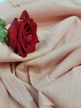 Blush Pleated Stretch Nylon Spandex Fabric