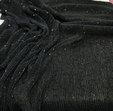 Sequin Spandex Black 4-Way Stretch Fabric