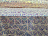 Pink Sequin Stretch Mesh Fabric