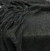 Sequin Spandex Black 4-Way Stretch Fabric