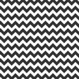 1″ One Inch Black and White Chevron Poly Cotton Fabric,