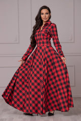 Plaid Polyester Poplin Fabric - Plaid, 58" Width (1 Yard)