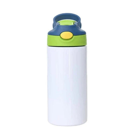 Sublimation Kids Tumbler Stainless Steel Fabric - Green/Blue, 12 Oz Capacity (1 Tumbler)