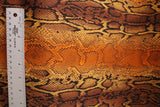 Rattle Snake Spandex Fabric - Snake Print, 58"/60" Width (1 Yard)