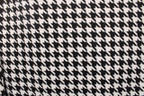 Black And White Houndstooth Polyester Spandex Fabric - Black And White Houndstooth, 58/60" Width (1 Yard)