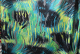 Abstract Zebra Spandex Fabric - Black And White Zebra Print, 58"/60" Width (1 Yard)
