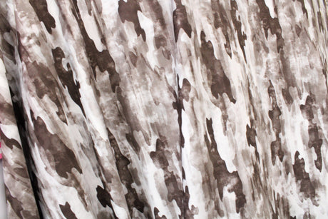 Distressed Camouflage Printed Spandex Fabric - Red And Gray, 58"/60" Width (1 Yard)