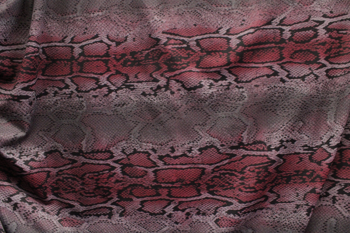 Rattle Snake Spandex Fabric - Snake Print, 58"/60" Width (1 Yard)