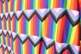 Rainbow Pride Flag Spandex Fabric - Rainbow Pride Flag Print, 58"/60" Width (Yard (36" X 60"))