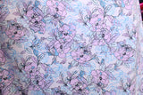Lilac Floral Print Spandex Fabric - Lilac Floral Print, 58/60" Width (1 Yard)