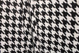 Black And White Houndstooth Polyester Spandex Fabric - Black And White Houndstooth, 58/60" Width (1 Yard)