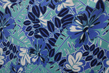Classic Pool Tropical Floral Spandex Fabric - Tropical Floral Print, 58"/60" Width (1 Yard)
