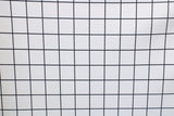 Black And White Geometric Grid Polyester Spandex Fabric - Black And White Geometric Grid, 58"/60" Width (1 Yard)