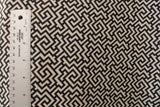 Geometric Maze Polyester Spandex Fabric - Geometric Maze Illusion Design, 58"/60" Width (1 Yard)