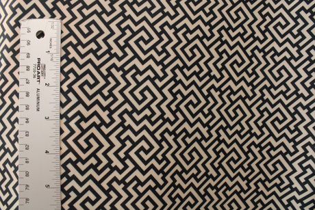 Geometric Maze Polyester Spandex Fabric - Geometric Maze Illusion Design, 58"/60" Width (1 Yard)