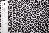 Silver Leopard Velvet Fabric - Silver Leopard Print, 36" X 60" (1 Yard)