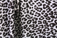 Silver Leopard Velvet Fabric - Silver Leopard Print, 36" X 60" (1 Yard)