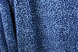 Blue Cheetah Velvet Fabric - Blue Cheetah Print, 36" X 60" (1 Yard)