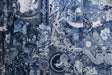 Blue Renaissance Velvet Fabric - Blue Cheetah Print, 36" X 60" (1 Yard)
