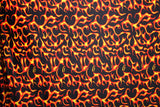 Flames Velvet Fabric - Printed Flames, 36" X 60" (1 Yard)