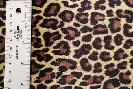 Classic Cheetah Velvet Fabric - Cheetah Print, 36" Width (1 Yard)