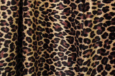 Classic Cheetah Velvet Fabric - Cheetah Print, 36" Width (1 Yard)