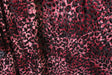 Maroon Cheetah Burnout Velvet Fabric - Maroon Cheetah, 4-Way Stretch, 1 Yard