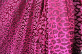 Luxury Cheetah Burnout Velvet Fabric - Cheetah Print, 36" Width (1 Yard)