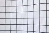 Black And White Geometric Grid Polyester Spandex Fabric - Black And White Geometric Grid, 58"/60" Width (1 Yard)