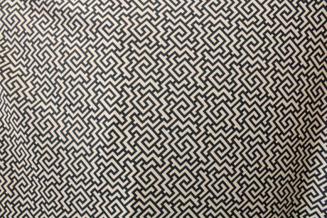 Geometric Maze Polyester Spandex Fabric - Geometric Maze Illusion Design, 58"/60" Width (1 Yard)