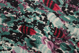 Watercolor Feathers Spandex Fabric - Watercolor Feathers Print, 58"/60" Width (Yard (36" X 60"))