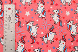 Fireworks And Unicorns Polyester Spandex Fabric - Printed, 58"/60" Width (1 Yard)