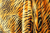 Tiger Velvet Fabric - Tiger Print, 4-Way Stretch, 36" X 60" (1 Yard)