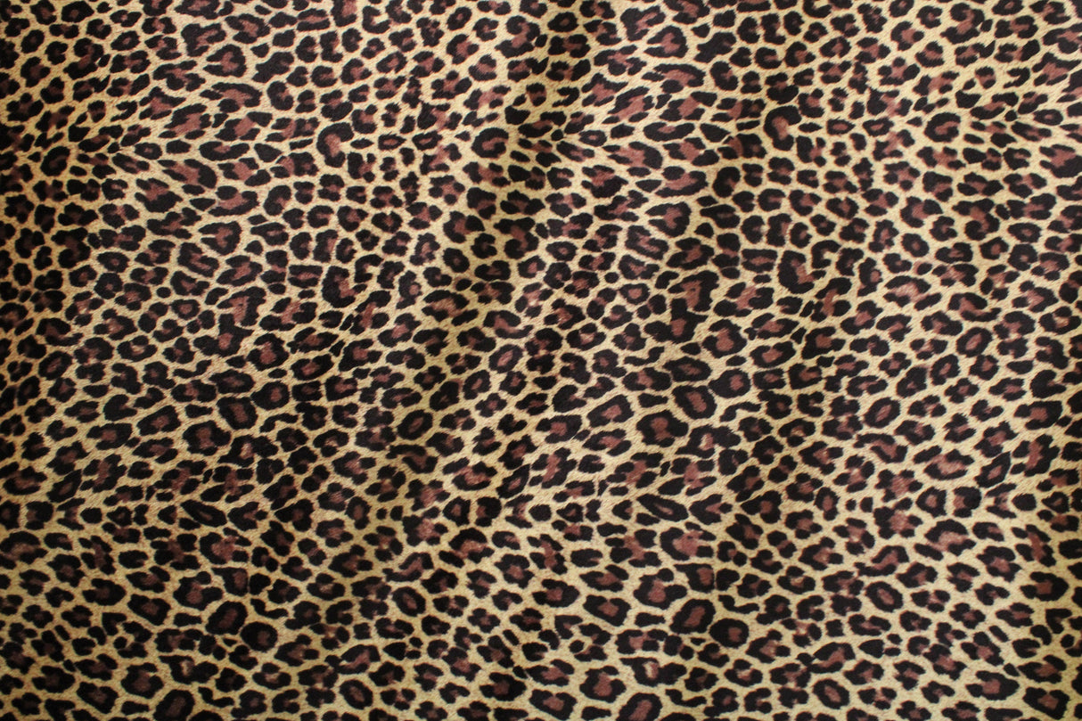 Classic Cheetah Velvet Fabric - Cheetah Print, 36" Width (1 Yard)