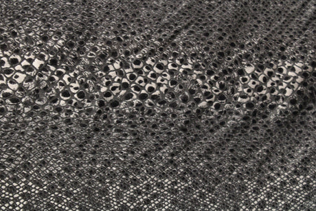 Snake Print Burnout Velvet Fabric - Brown Snake, Gray Snake, 4-Way Stretch, 36" Width (1 Yard)
