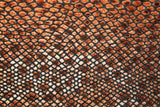 Snake Print Burnout Velvet Fabric - Brown Snake, Gray Snake, 4-Way Stretch, 36" Width (1 Yard)